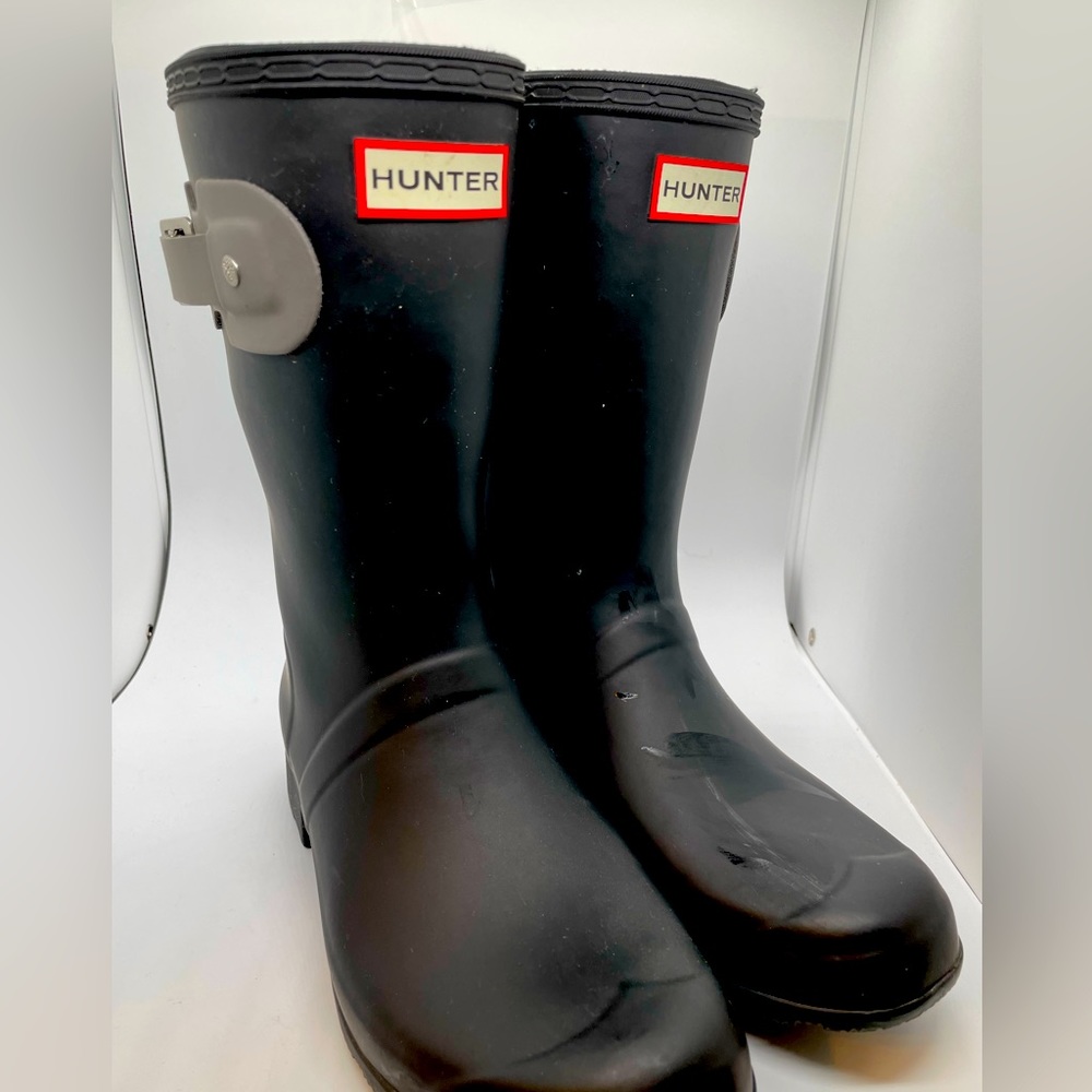 Hunter original tour short rain boots size 9